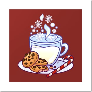 Christmas Milk and Cookies Posters and Art